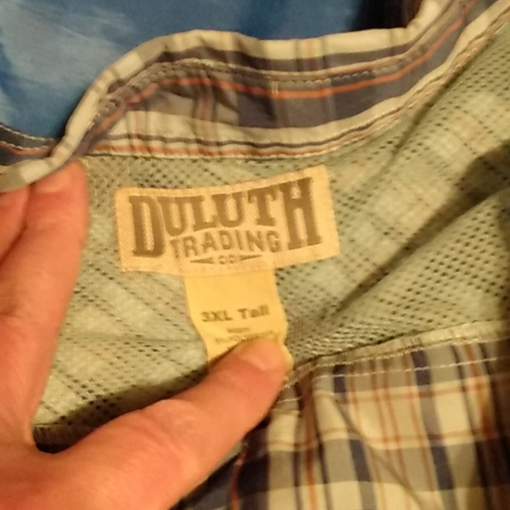 Duluth Trading Company 3XL Tall button up shirt